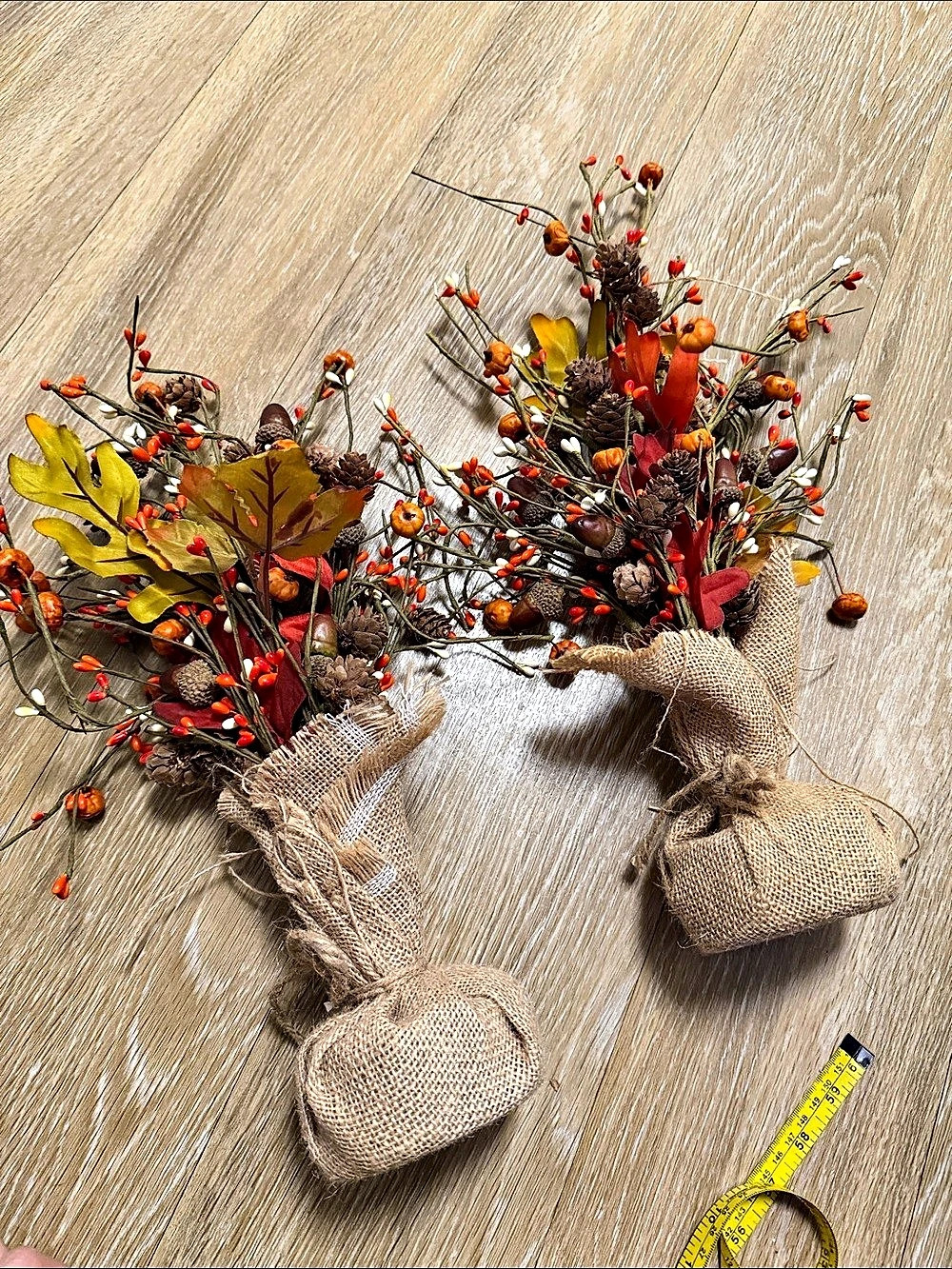 Harvest Fall Floral Arrangements Brown & Orange